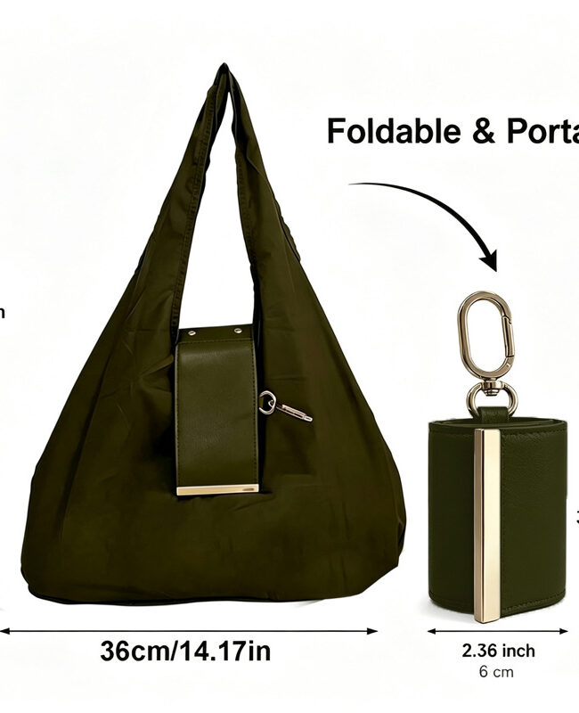 The Oceane Nylon Tote Bag with Keychain Organizer Detail – La Rose Couture Handbags & Clutches