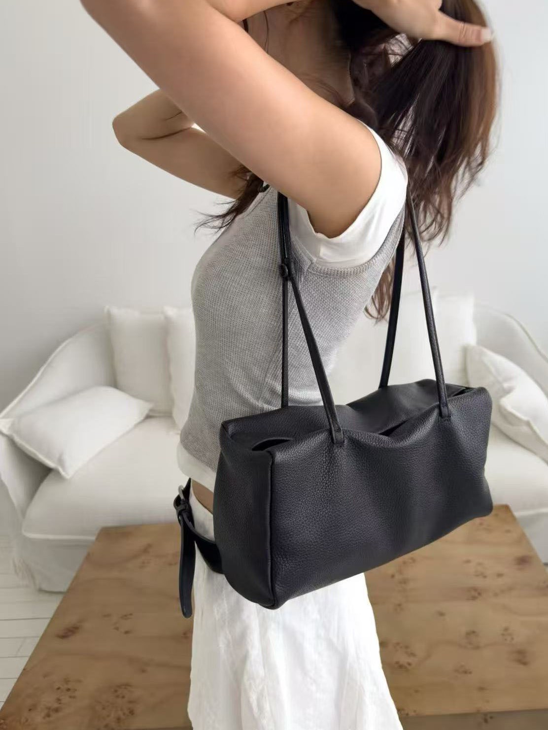 Inner layer of cowhide bag for the armpit area - Image 5