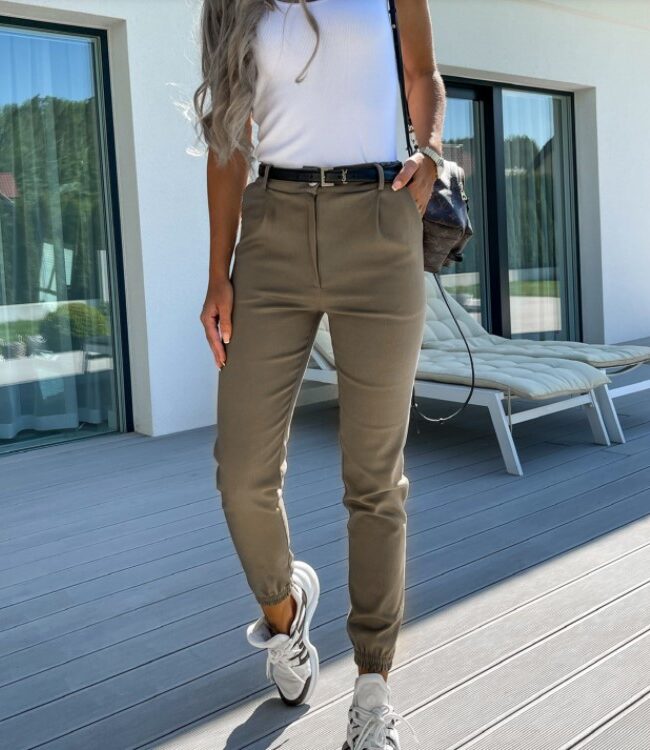 The Iris Washed Cotton Cropped Pants – La Rose Couture Trousers & Skirts