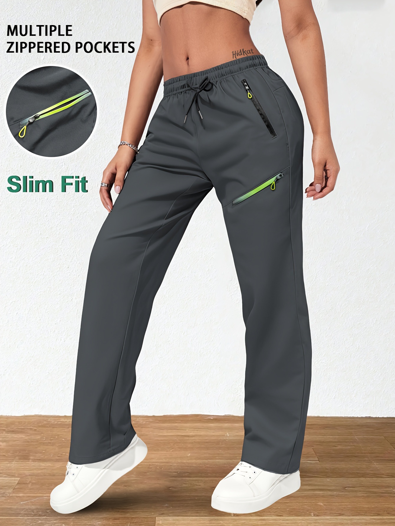 Womens Casual Straight Leg Pants - Image 5