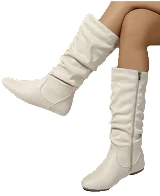The Daphne Side Zipper Round Toe Boots Detail – La Rose Couture Shoes & Footwear