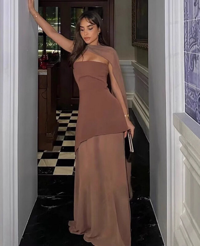 The Juliette Lace Up Neck Mesh Splicing a Line Dress Detail – La Rose Couture Dresses & Gowns