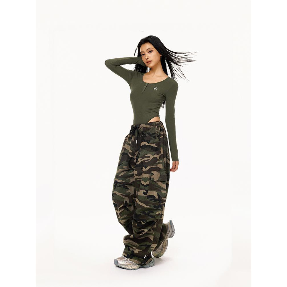 Camouflage Workwear Casual Pants - Image 3