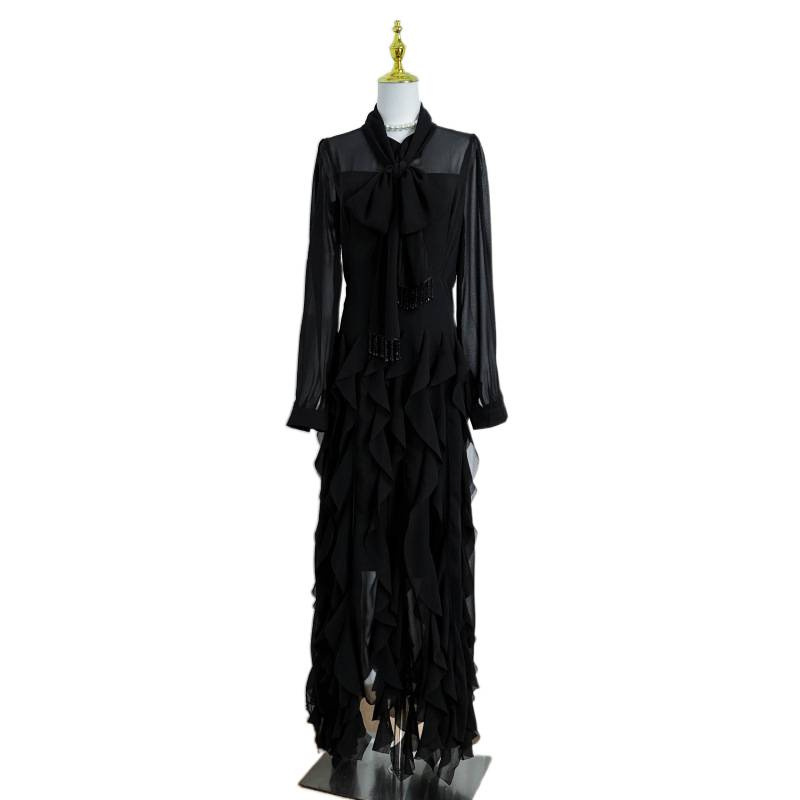 Fringed Elegant Fishtail Skirt - Image 5
