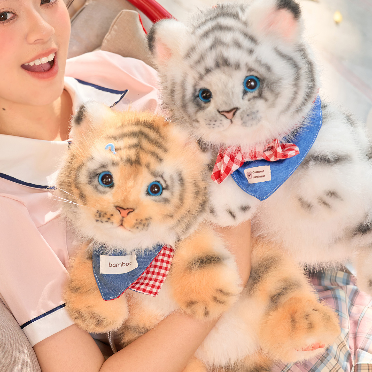 Tiger Plush Backpack with Stuffed Animal Design