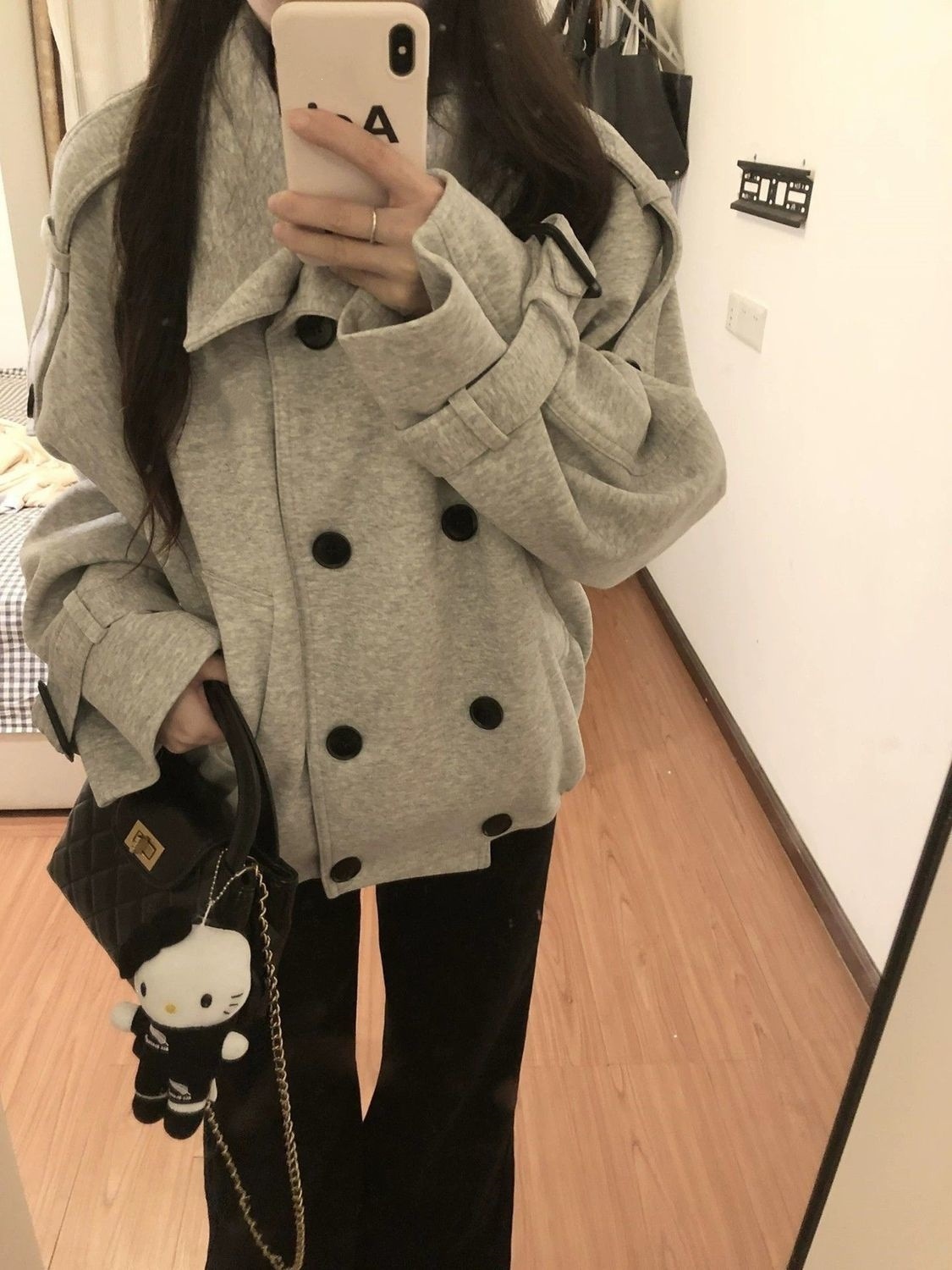 Women's Autumn Winter Double Breasted Vintage Ribbed Knit Cardigan Jacket - Image 2