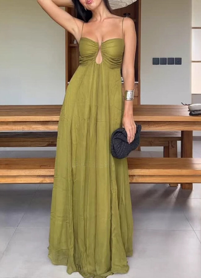 The Violette Summer Spaghetti Strap Dress Detail – La Rose Couture Dresses & Gowns