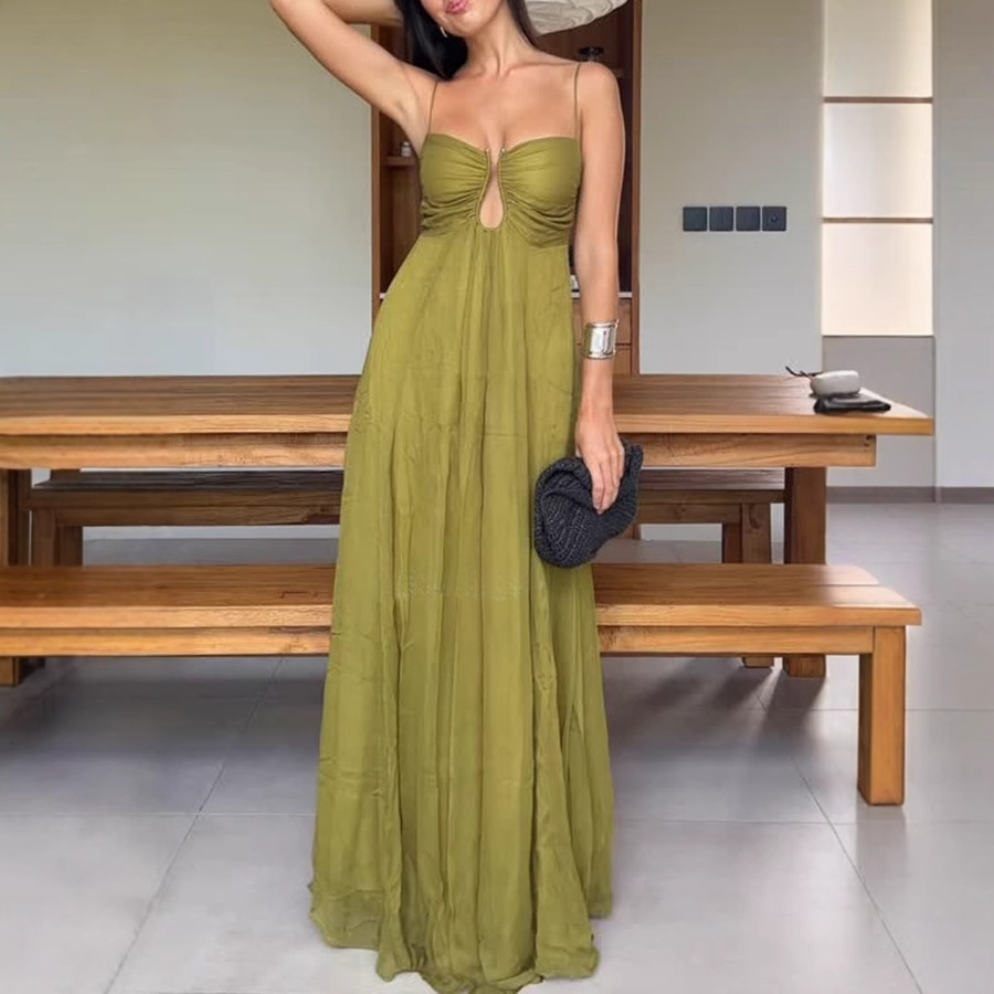 Womens Summer Spaghetti Strap Dress - Image 3