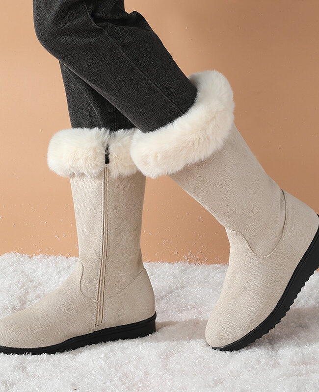 The Pauline High Top Winter Boots Detail – La Rose Couture Shoes & Footwear
