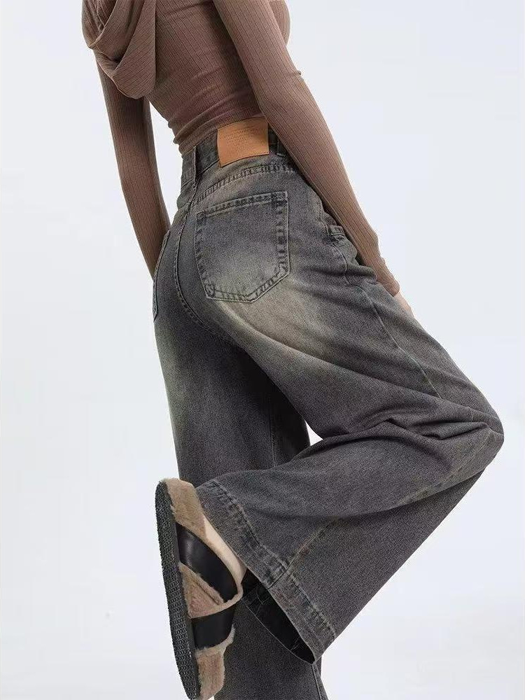 gradient wide-leg floor-length jeans for women - Image 2
