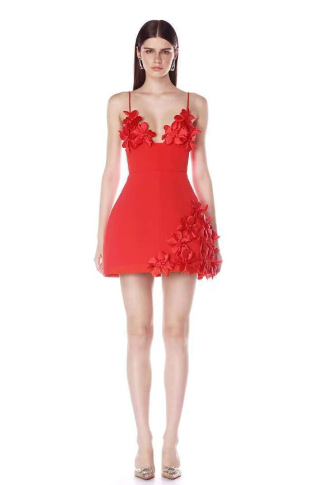 The Estelle Dress with Straps Detail – La Rose Couture Dresses & Gowns