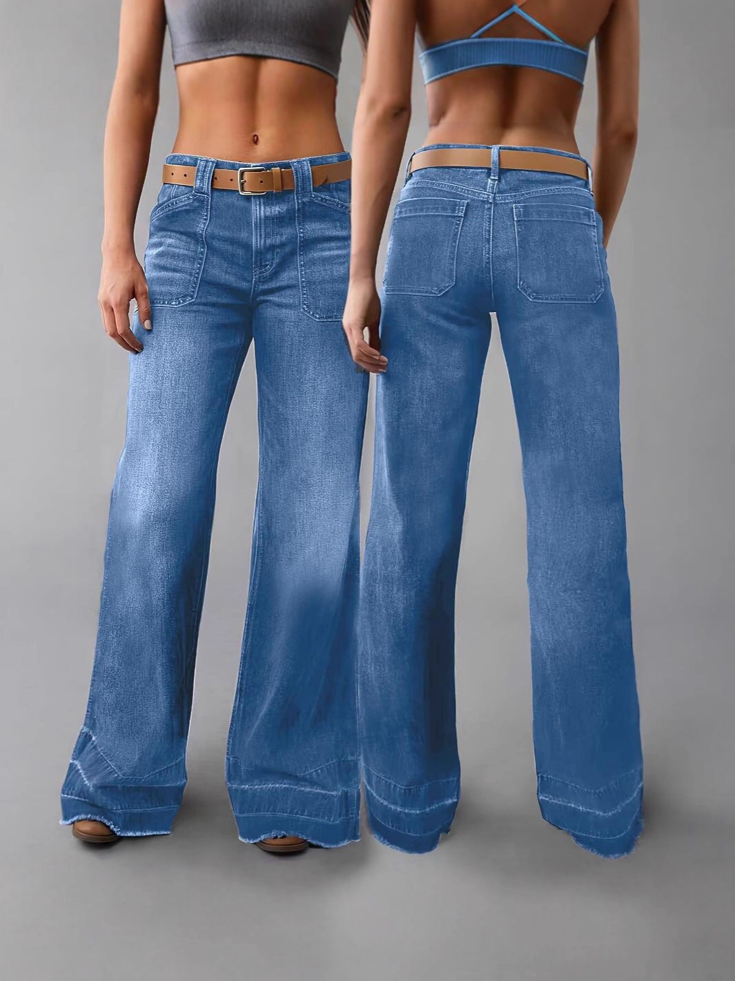 Womens Stretch Bootcut Jeans - Image 5