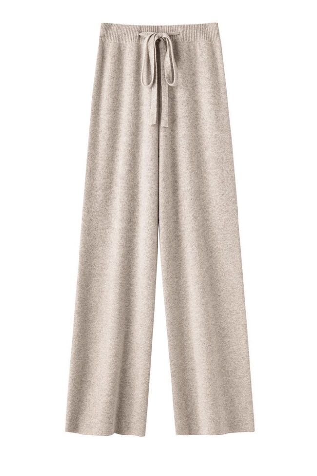 The Melanie Pure Wool Wide Leg Pants Detail – La Rose Couture Trousers & Skirts