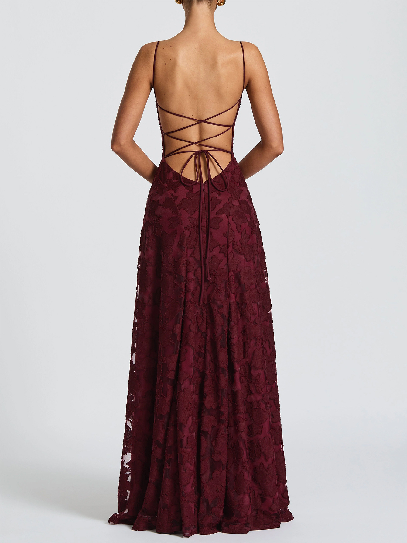 Elegant Suspender High Waist Long Dress - Image 4