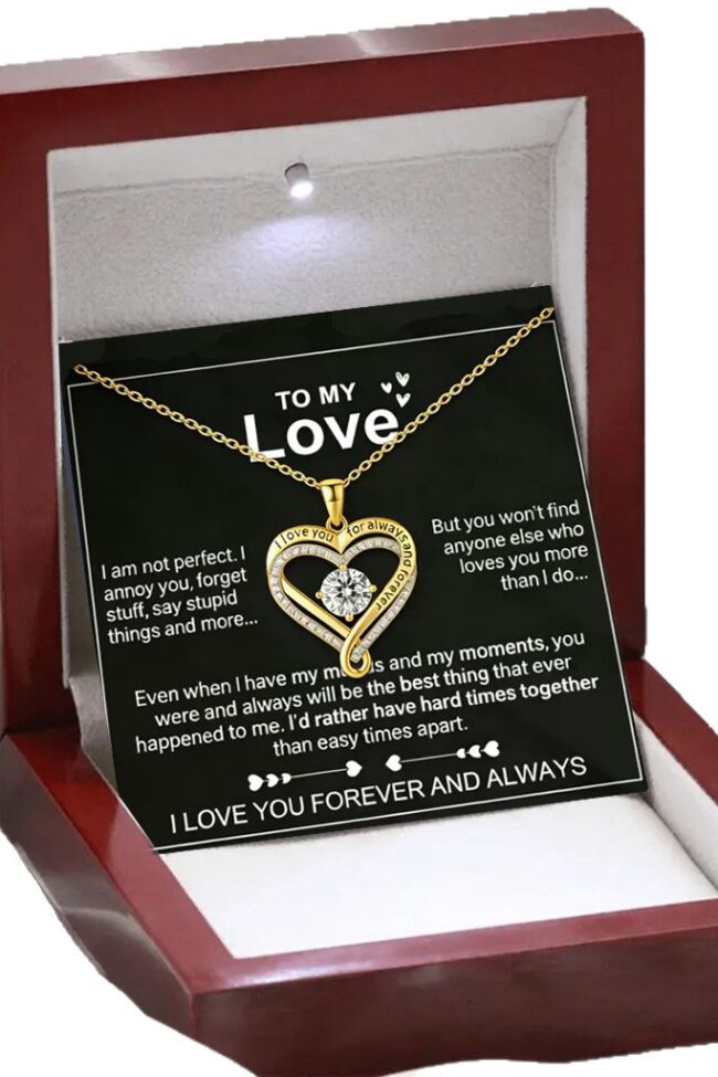 Double Heart Birthstone Necklace Detail – La Rose Couture Jewellery & Accessories