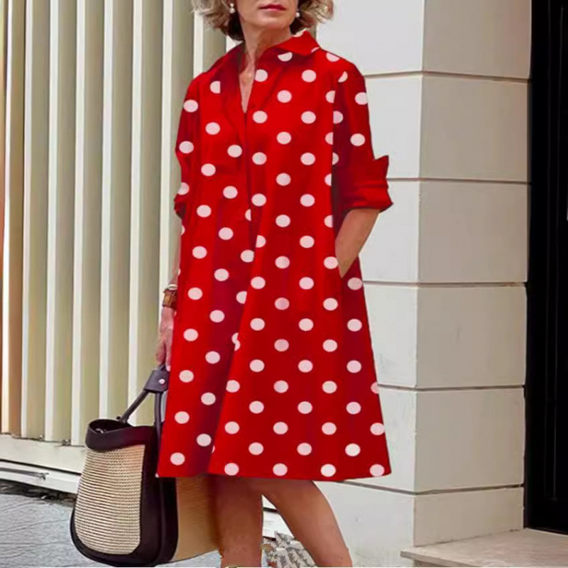 long-sleeve midi dress - Image 2