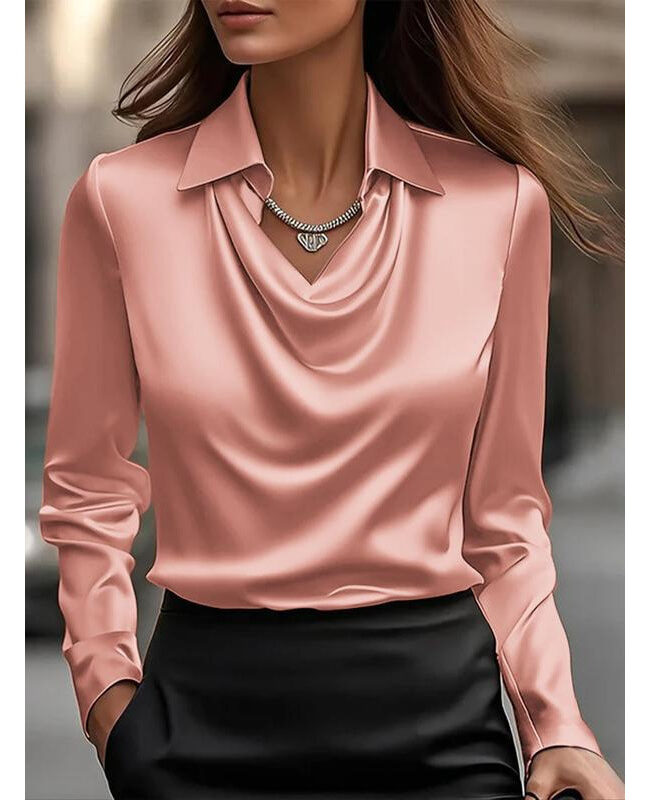 The Sibylle Elegant Commute Shirt Office Casual Blouse – La Rose Couture Tops & Blouses
