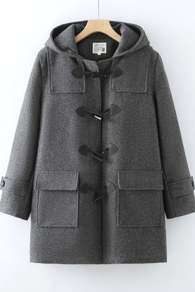 The Oceane Vintage Mid Length Thickened Padded Coat Detail – La Rose Couture Coats & Jackets