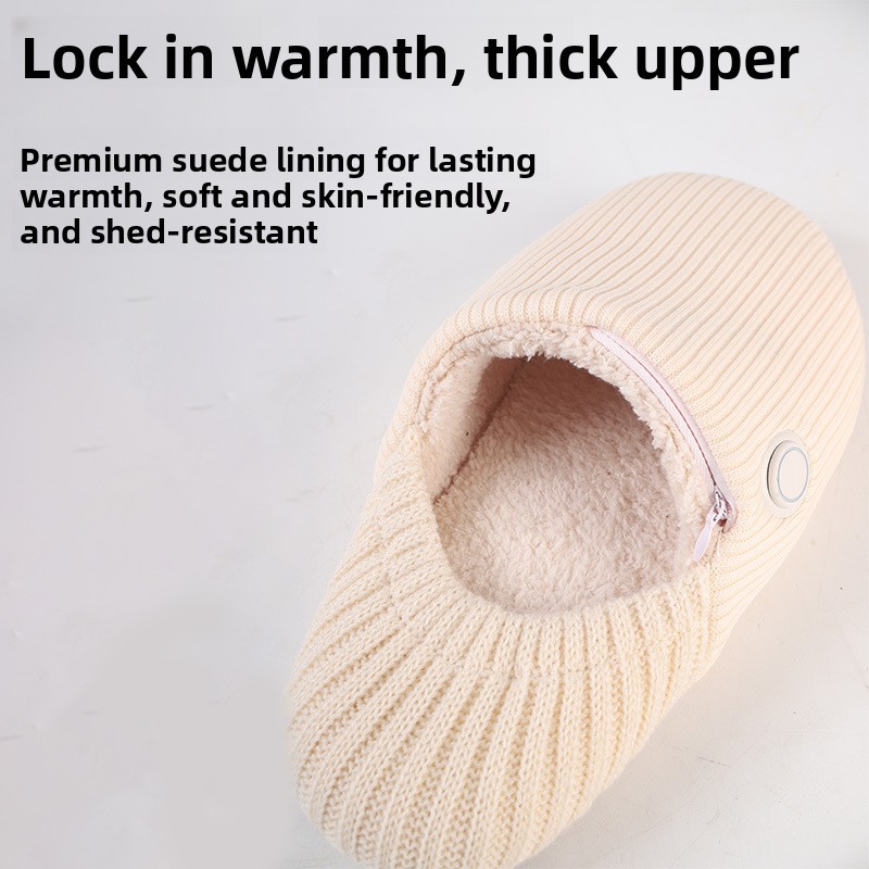 Knitted Electric Heating Slippers - Image 2
