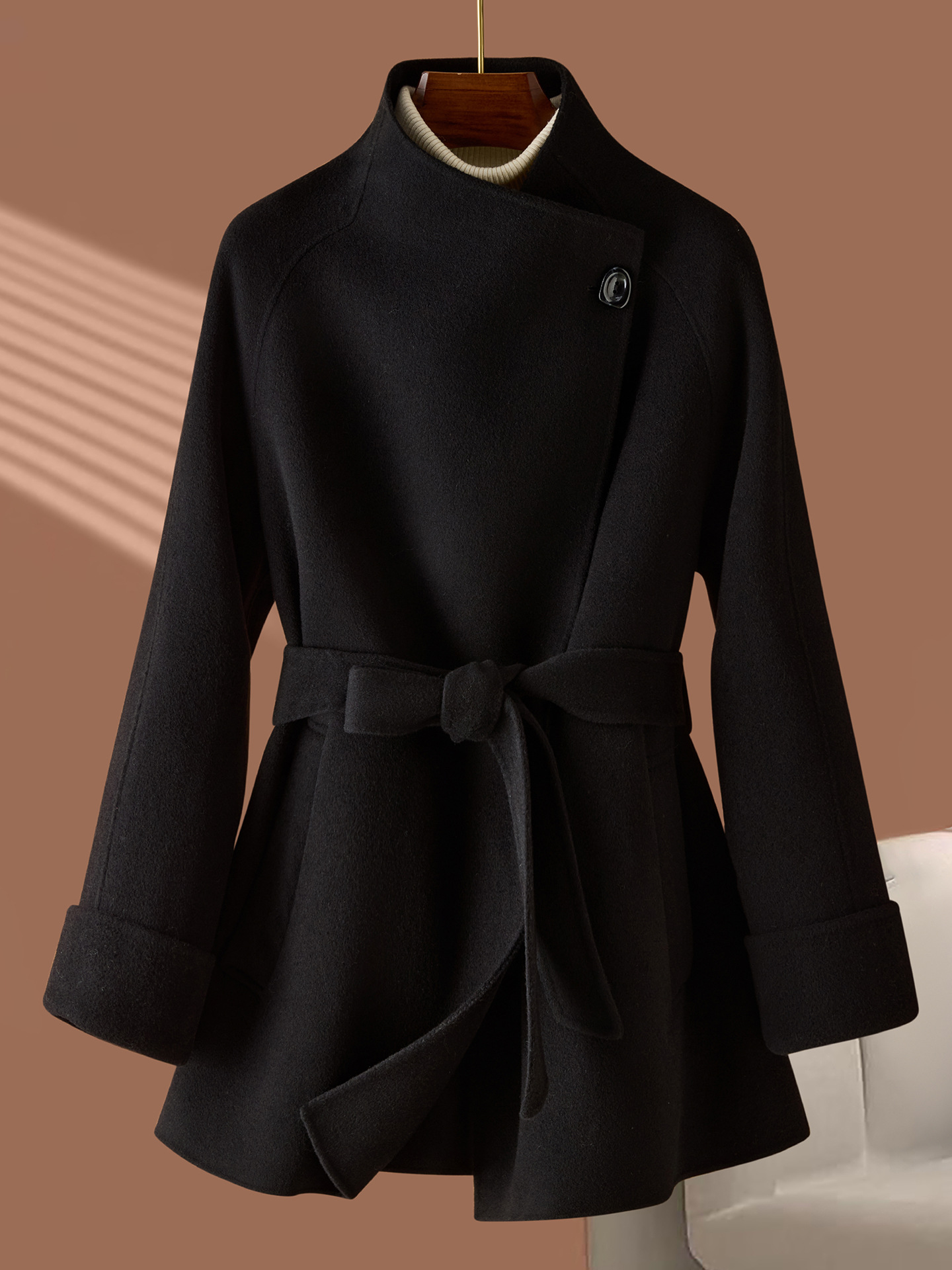 Double-Sided Wool Coat for Women - Image 4