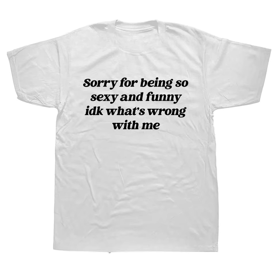 Funny Quote Oversized Cotton T-Shirt Casual Short Sleeve Top - Image 4