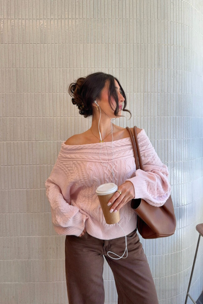 The Tatiana Knit Sweater Detail – La Rose Couture Coats & Jackets
