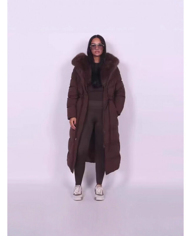 The Romane Long Hooded Cotton Coat – La Rose Couture Coats & Jackets