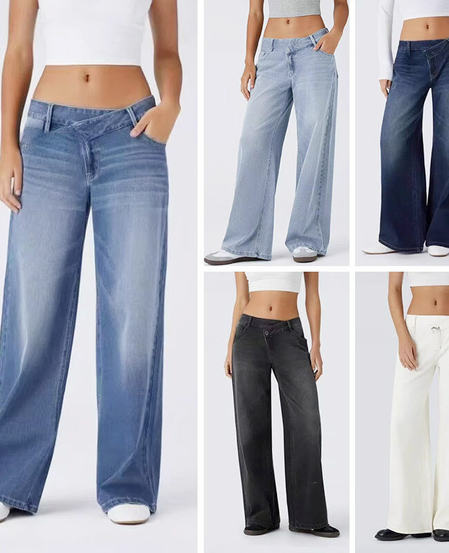 The Sabine Denim Trousers – La Rose Couture Trousers & Skirts