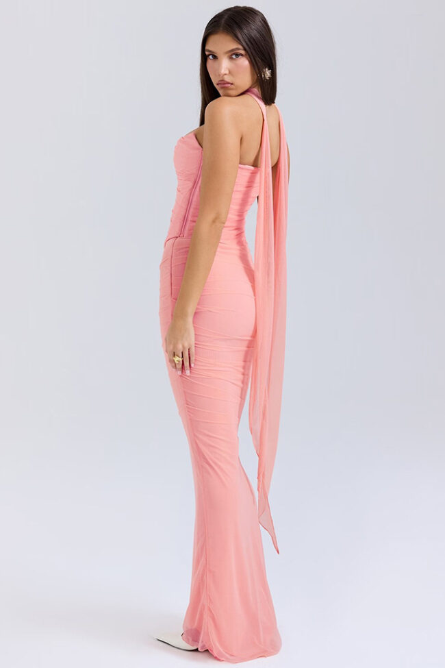 The Agathe Strapless Long Dress Detail – La Rose Couture Dresses & Gowns