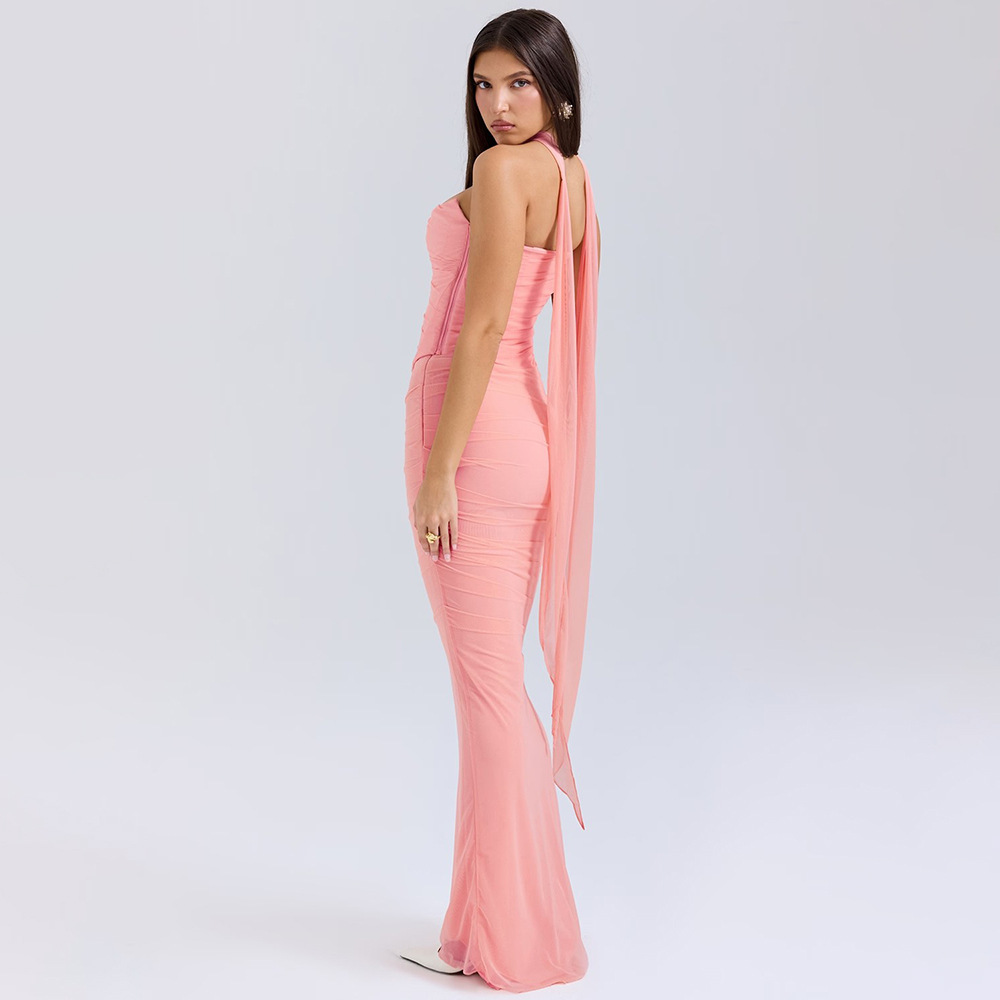 strapless long dress - Image 4