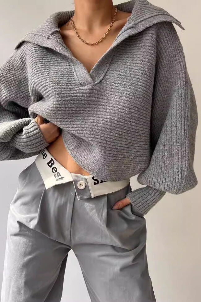Loose Pullover Sweater Detail – La Rose Couture Tops & Blouses