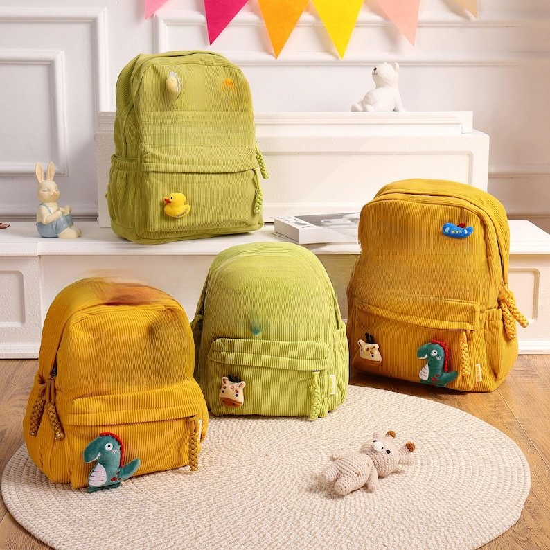 Handmade Custom Corduroy Backpack