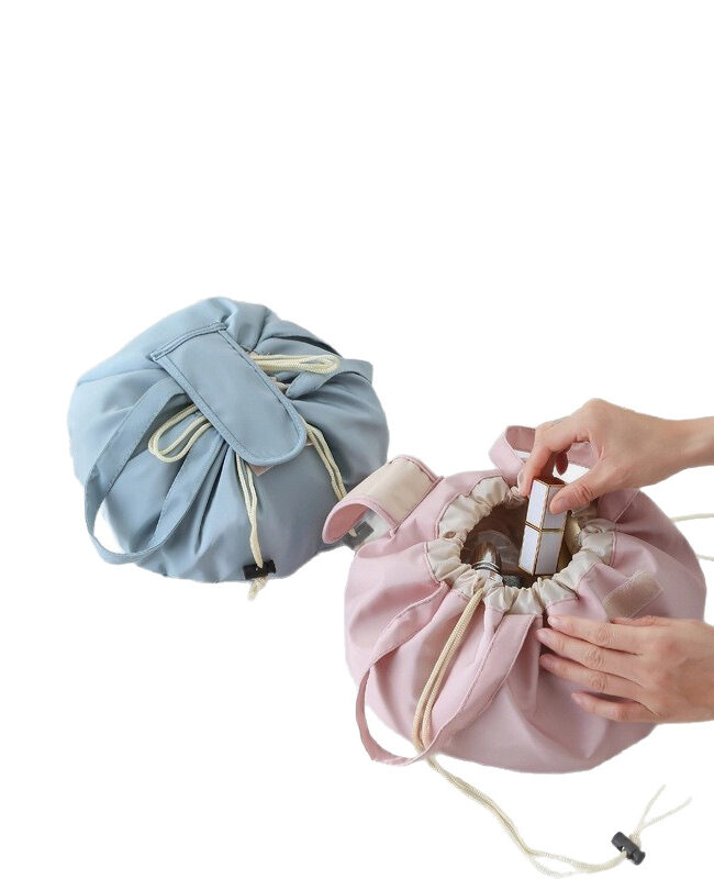 The Melanie Drawstring Makeup Cosmetic Storage Bag Detail – La Rose Couture Handbags & Clutches