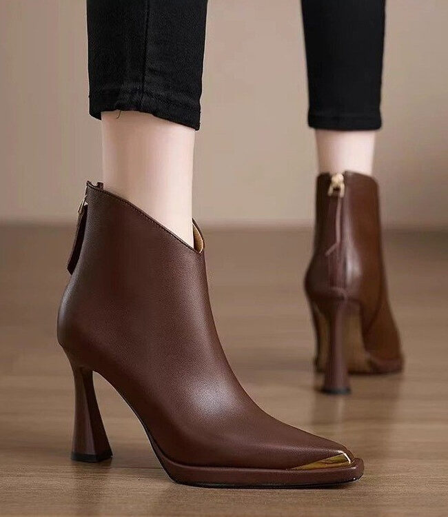The Celine Elegant High Heel Boots Detail – La Rose Couture Shoes & Footwear