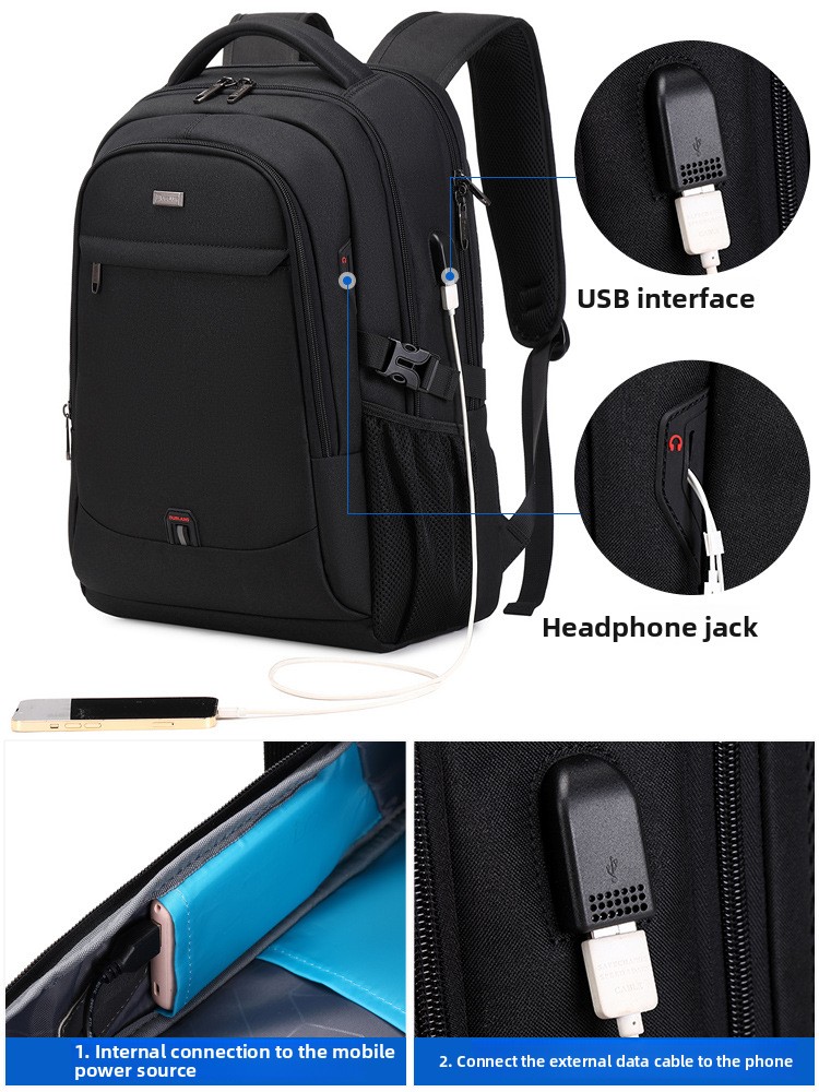 Large Capacity Waterproof Laptop Backpack - Image 4