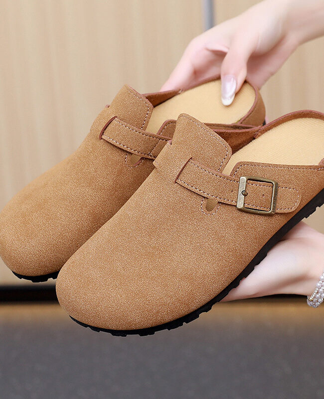 The Manon Casual Slip on Mule Sandals Detail – La Rose Couture Shoes & Footwear