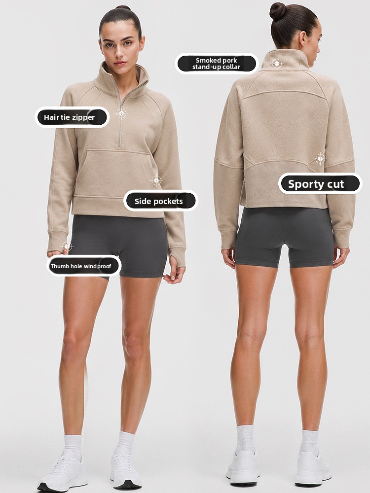 Womens Fleece Lined Windproof Sports Jacket