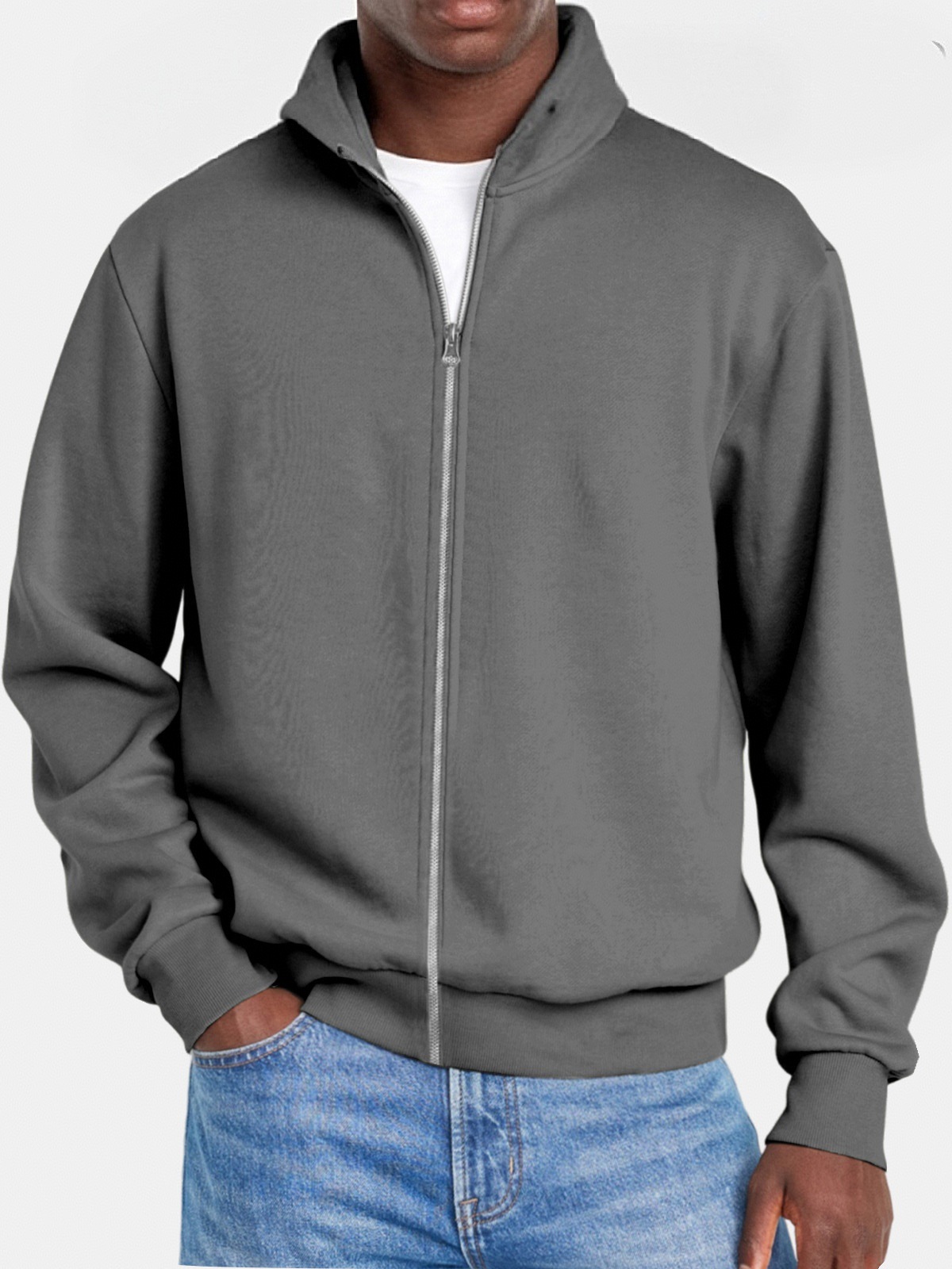 Stand-up collar sweatshirt - Image 5