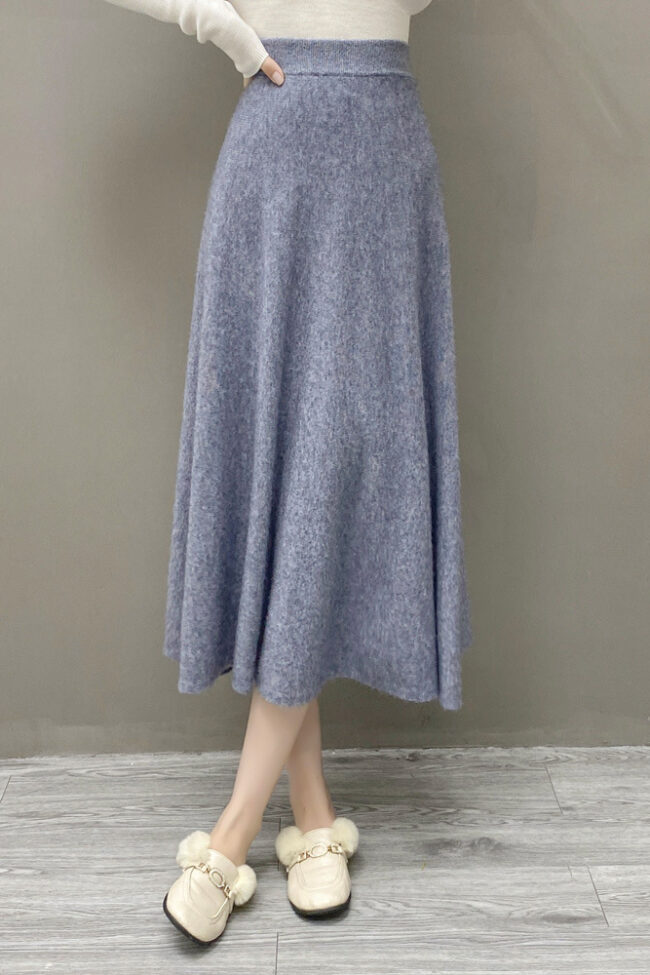 The Ariane Woolen Dress Detail – La Rose Couture Trousers & Skirts