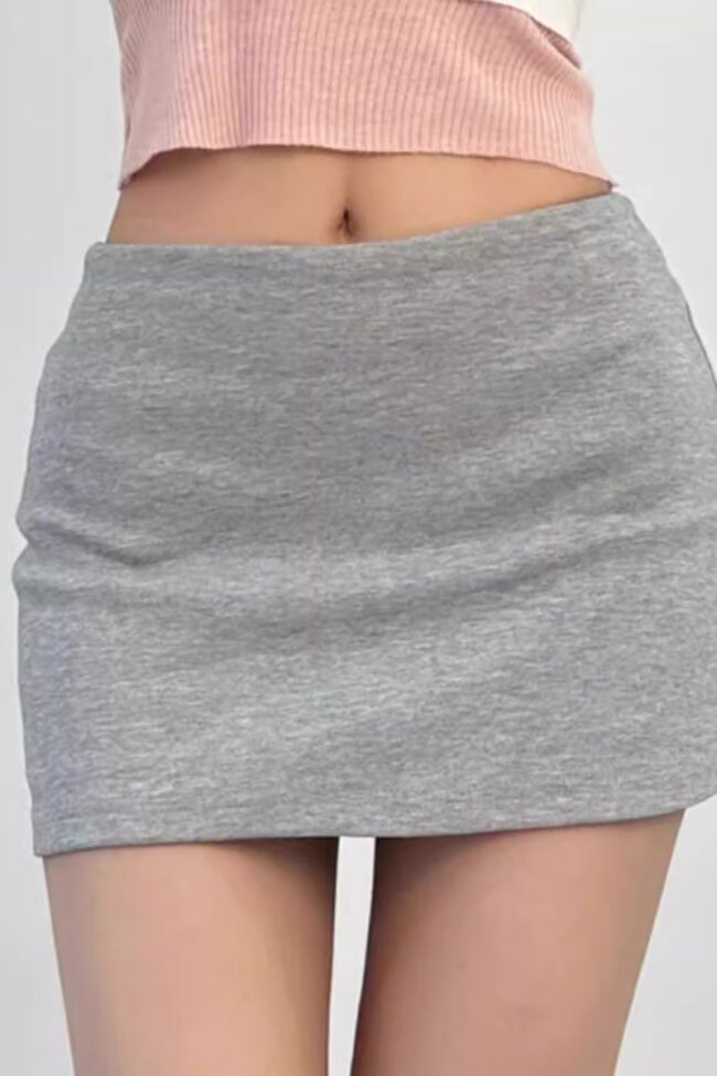 The Clemence High Waisted a Line Mini Skirt Summer Slim Detail – La Rose Couture Trousers & Skirts