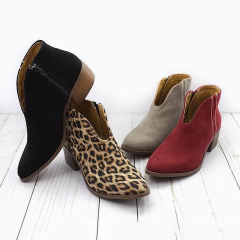 Womens Leopard Print Boots