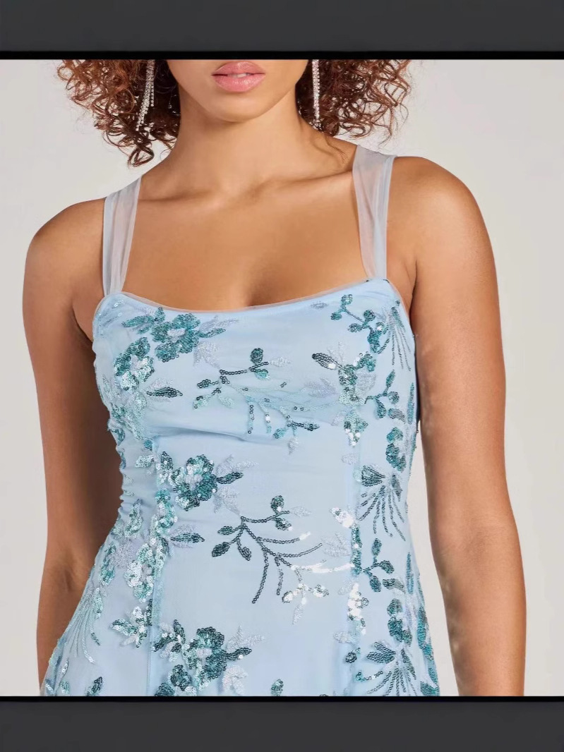 Sling Sequin Slim Fit Dress - Image 5