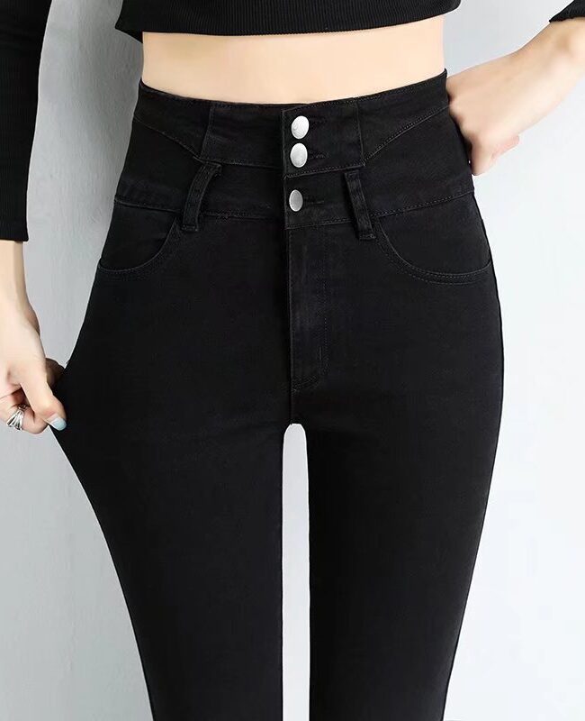 The Marlene High Waist Fleece Lined Pencil Pants – La Rose Couture Trousers & Skirts
