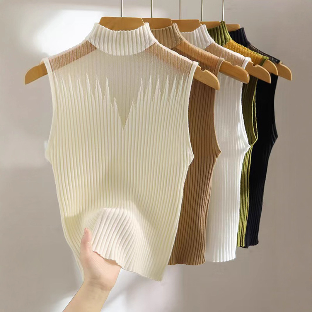 Sleeveless Knit Top for Women - Image 3