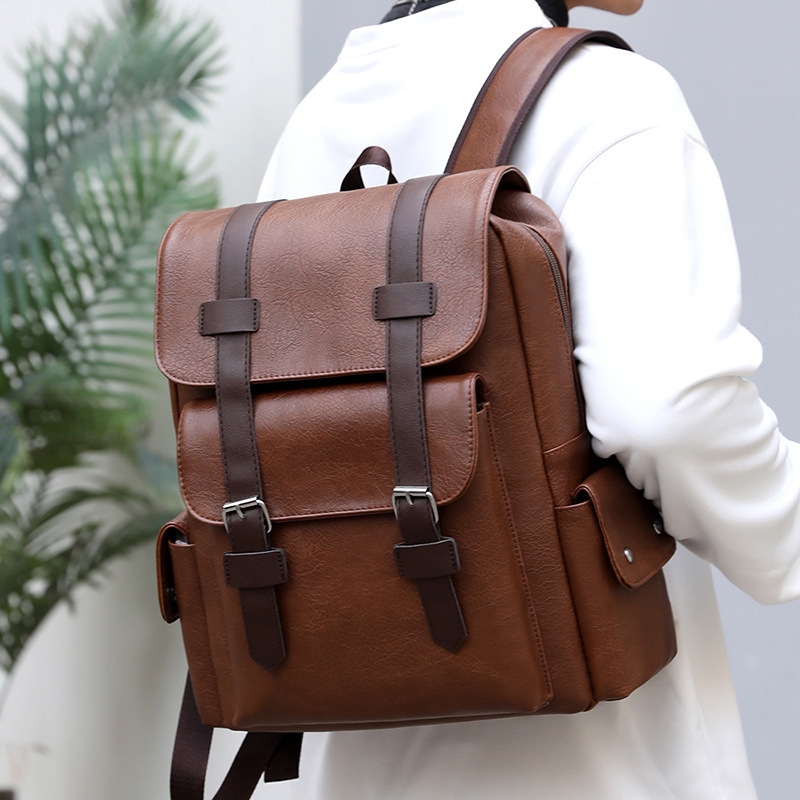 Soft PU Unisex Laptop Backpack