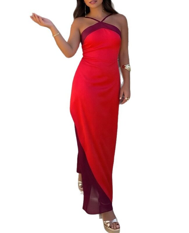 The Clarisse Halter Neck Long Dress Detail – La Rose Couture Dresses & Gowns
