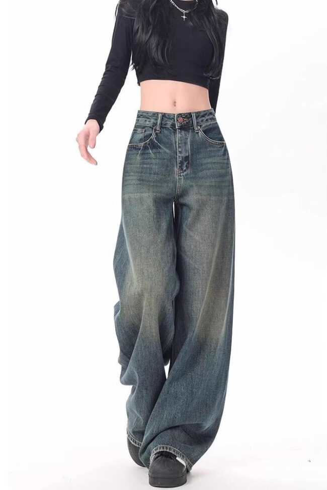 The Dorothee Wide Leg Jeans – La Rose Couture Trousers & Skirts