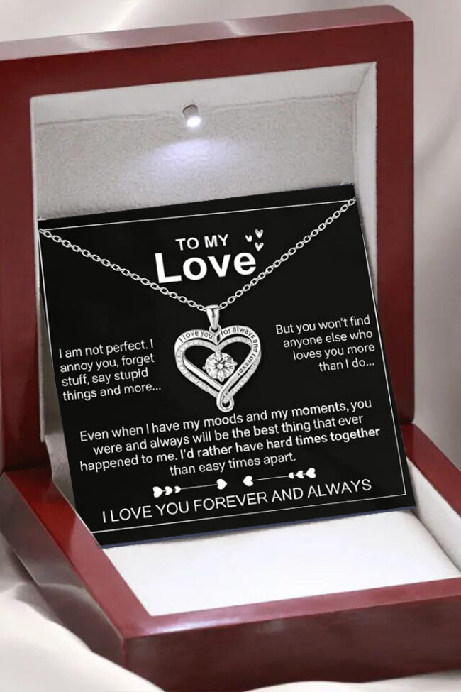 Double Heart Birthstone Necklace Detail – La Rose Couture Jewellery & Accessories