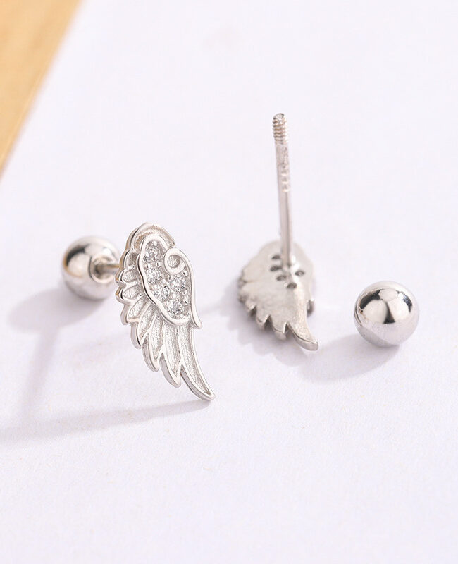 The Gaia Unique Personality Wing Ear Bone Studs Detail – La Rose Couture Jewellery & Accessories