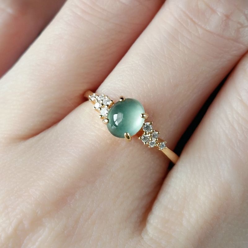 Adjustable Chalcedony Diamond Ring - Image 2